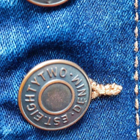 Ardene Eightytwo high rise jegging button fly blue women's size 7 - Picture 5 of 7